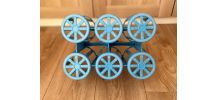 Porte-bouteilles vintage 60´s bleu