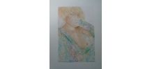 Aquarelle originale intitulée Elise  de 1989
