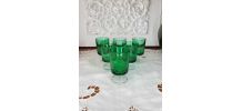 Ensemble de 6 verres à vin vert Suède LUMINARC