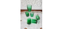 Ensemble de 6 verres à vin vert Suède LUMINARC