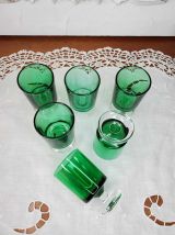 Ensemble de 6 verres à vin vert Suède LUMINARC