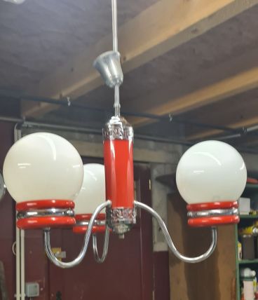 suspension a trois boules opaline italien style targetty ann