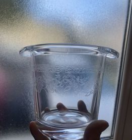 Lot 60 verres cristal d arques MATIGNON et 1seau à glaçons 