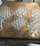 Lot 60 verres cristal d arques MATIGNON et 1seau à glaçons 