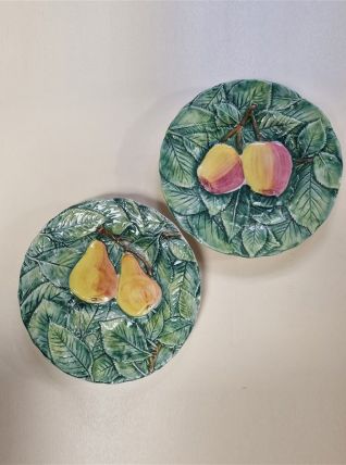 Duo d'assiettes barbotine