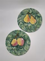 Duo d'assiettes barbotine