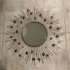 Miroir métal vintage (diam. 57cm)