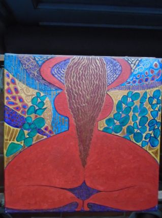 Peinture acrylique sur toile datée et signée