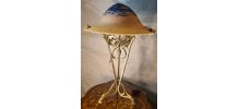 lampe art nouveau bronze ciselée ancienne pied style majorel