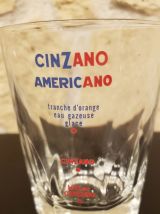 3 verres de bar Cinzano Americano
