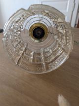 Lampe à poser avec globe en verre.