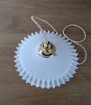 Opaline dentelée vintage
