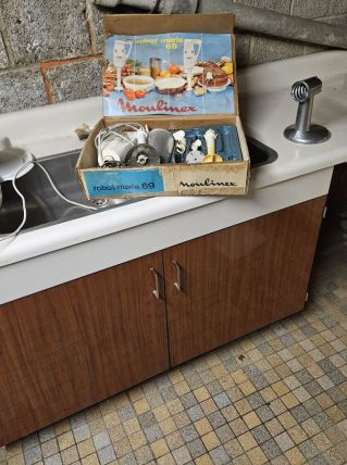 Meuble evier formica 1960/1970