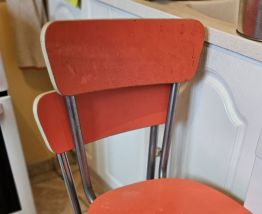 Table avec 6 chaises formica 1960