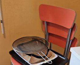 Table avec 6 chaises formica 1960