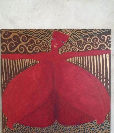 Peinture acrylique sur toile originale signée et datée