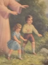 Cadre L'ange gardien et 2 enfants 