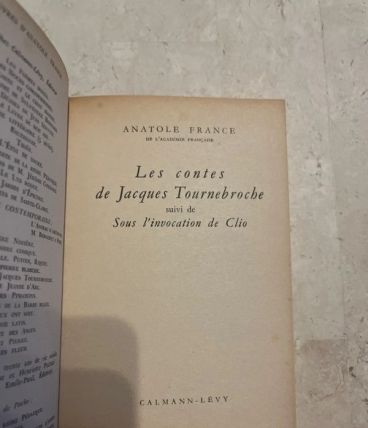 Les contes de Jacques Tournebroche, Anatole France 