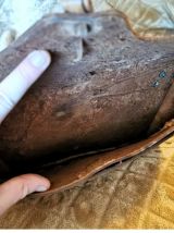 Sac à main vintage en cuir Marocain - Pièce unique artisanal