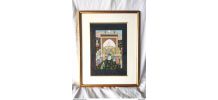 Tableau oriental peint à la main – Scène royale persane 