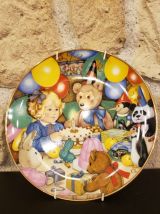 Assiette Teddy bear's Birthday + support 