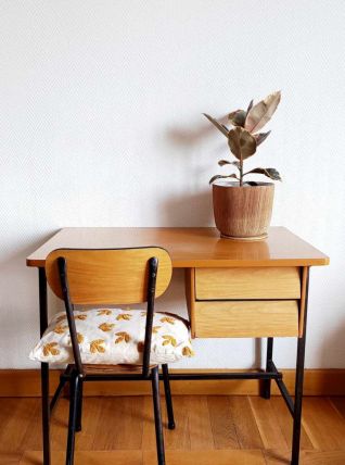 Bureau et chaise en Formica 1960