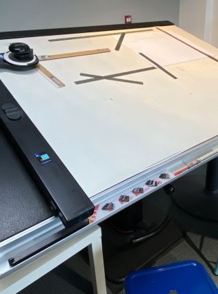 Table à dessin d’architecte 