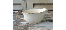 Saucière Villeroy &amp;amp; Boch Mettlach ivoire et or