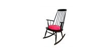 Fauteuil Rocking chaire Scandinave vintage années 1970