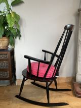 Fauteuil Rocking chaire Scandinave vintage années 1970