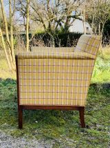 Fauteuil Club ART DÉCO en bois massif époque début XXe