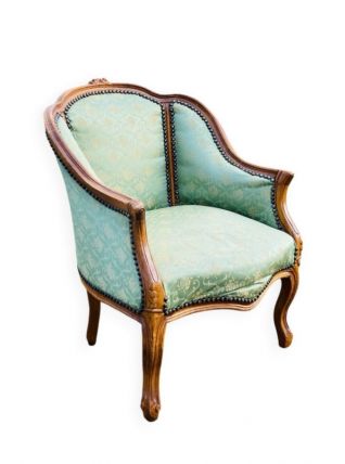 Bergère Style Louis XV en merisier massif époque début XXe