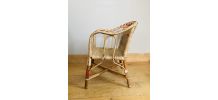 Fauteuil enfant en rotin et osier époque début XXe. 