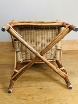 Fauteuil enfant en rotin et osier époque début XXe. 