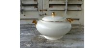 Soupière - légumier Villeroy &amp;amp; Boch Mettlach ivoire et or