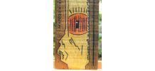Décoration murale sur planche de bois. Art singulier.