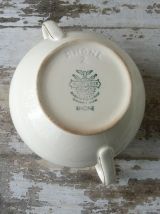 Sucrier Villeroy &amp; Boch Mettlach ivoire et or