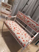 Canapé et deux fauteuils style directoire entièrement refait