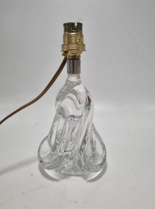Pied de lampe en cristal