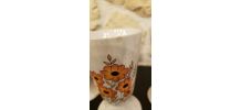 Lot de 5 mazagrans vintage art floral