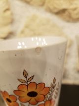 Lot de 5 mazagrans vintage art floral