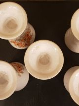 Lot de 5 mazagrans vintage art floral