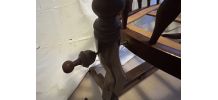 Berceau ancien + voile en plumetis d'origine