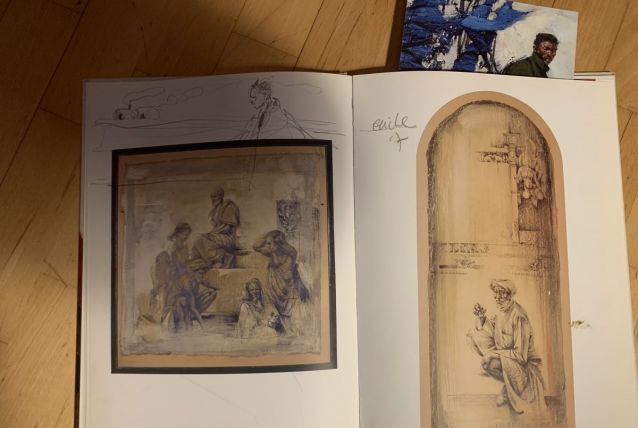 Oeuvre originale Emmanuel MICHEL : LES MENDIANTS DE BENARES