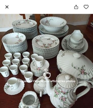 Service de table  porcelaine limoges complet