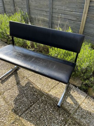 Banc 2 places design années 80