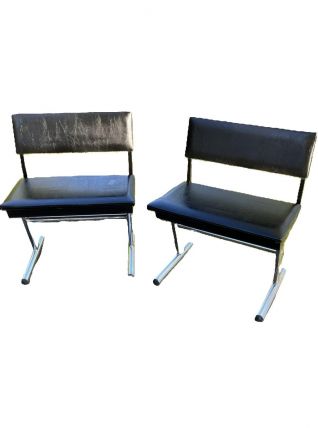 Duo de bancs en Z années 80
