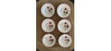 6 assiettes creuses Sarreguemines Digoin modele oeillet.