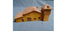 Maison pigeonnier en terre cuite patinée ,pièce unique