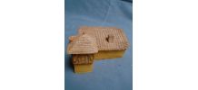 Maison pigeonnier en terre cuite patinée ,pièce unique